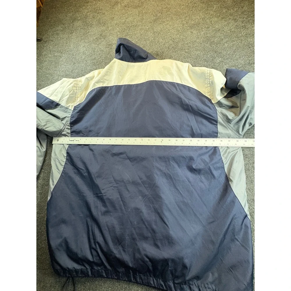 NFL Tennessee Titans Windbreaker Jacket Mens 2XL Navy Blue Colorblock Full Zip